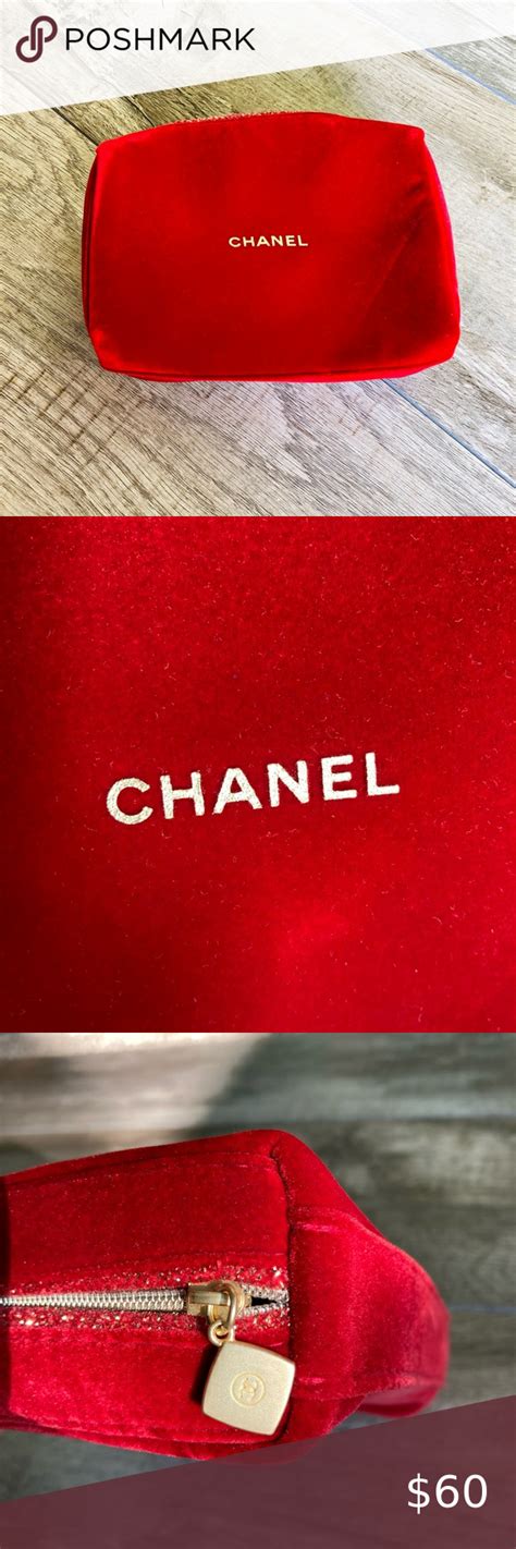 red velvet chanel makeup bag|Handbags & Bags .